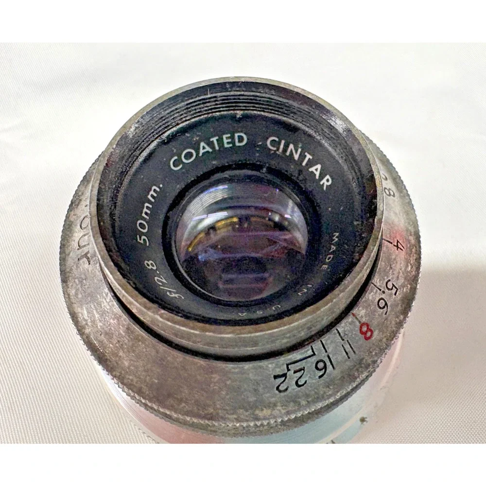Argus C-Four Coated Cintar 50mm F2.8 Vintage Camera Lens Detached Untested